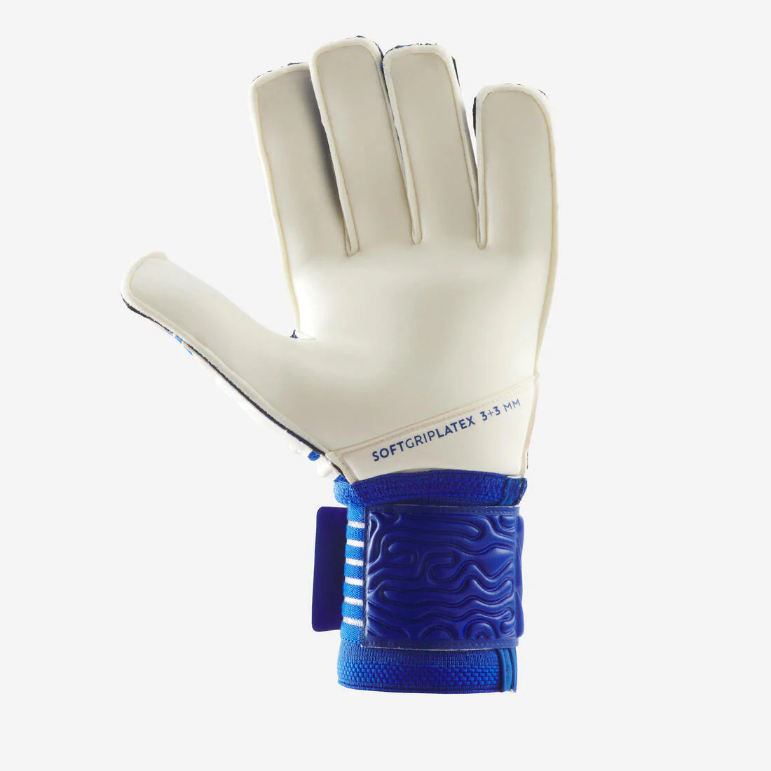 Guantes de portero blanco con azul para adulto F500 Viralto - Image 2