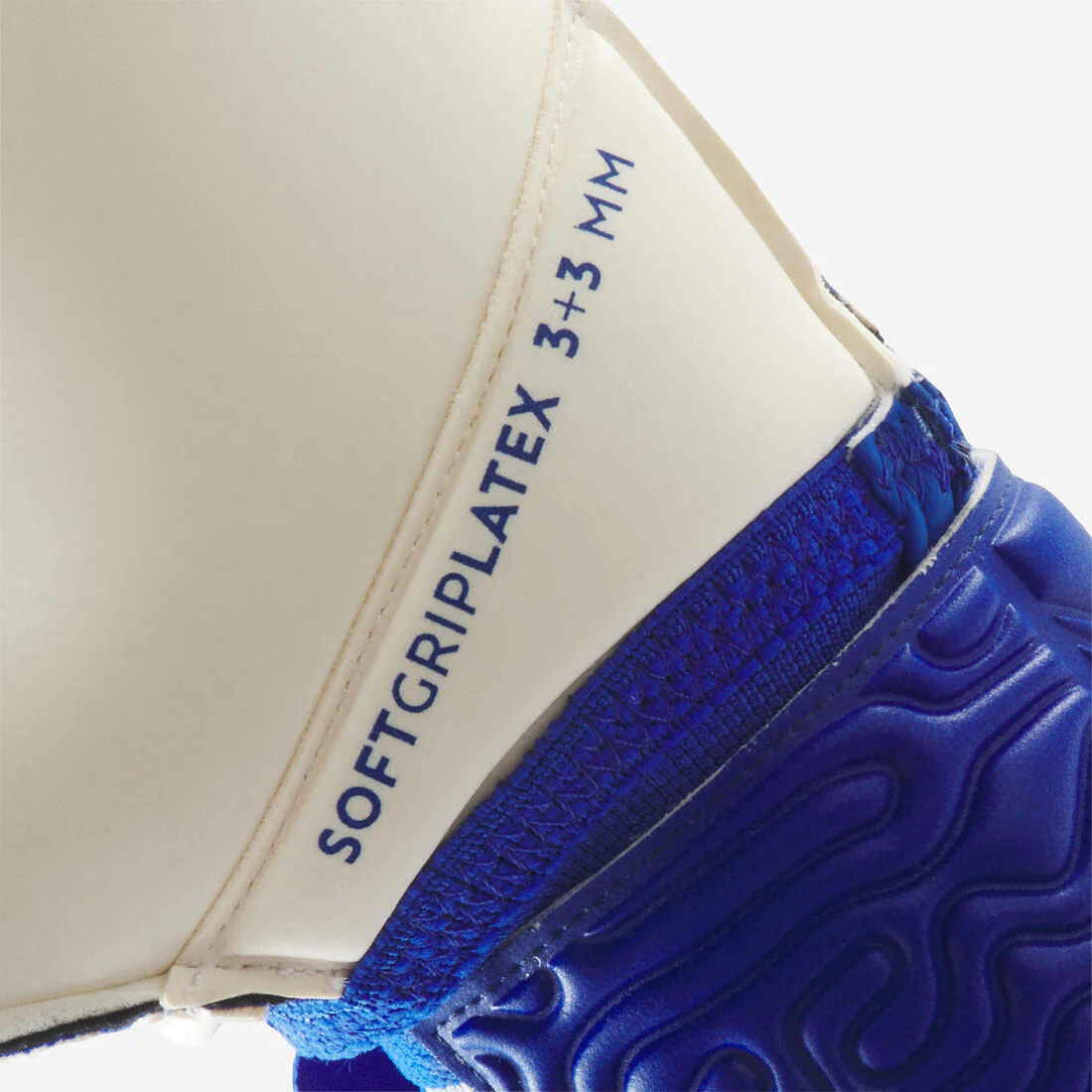 Guantes de portero blanco con azul para adulto F500 Viralto - Image 4
