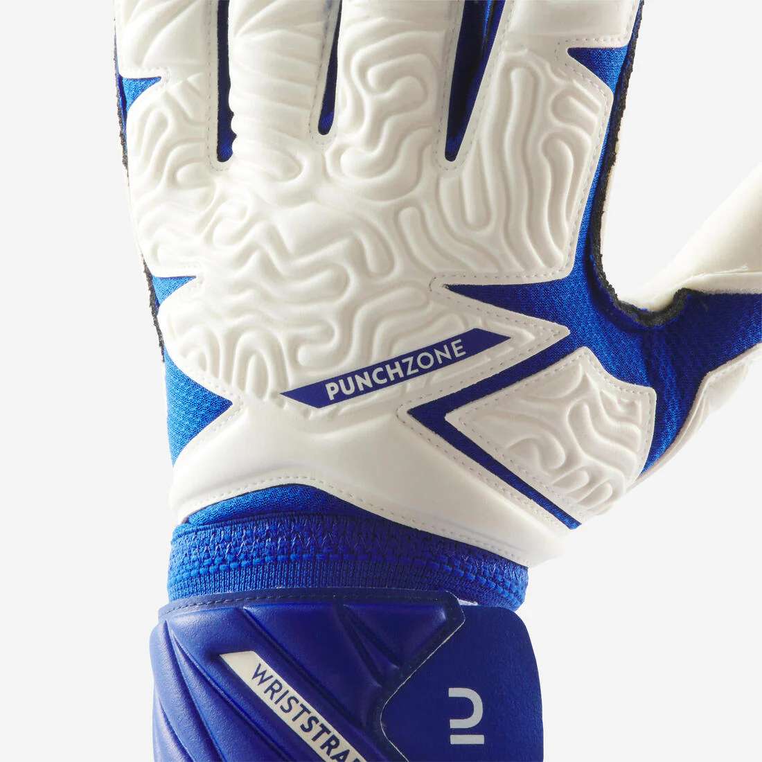 Guantes de portero blanco con azul para adulto F500 Viralto - Image 6