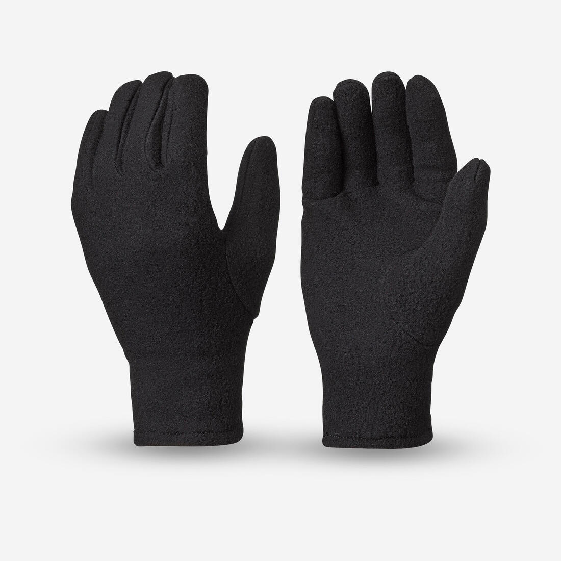 Guantes de senderismo polares negros para niños de 4 a 14 años HIKE100