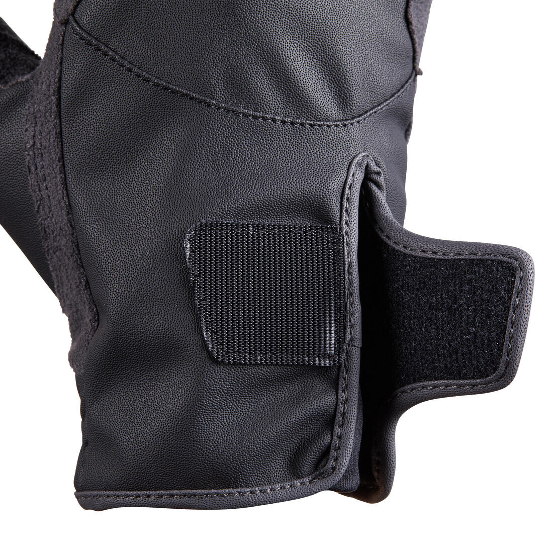 Guantes equitación júnior 500 negro y gris - Image 7