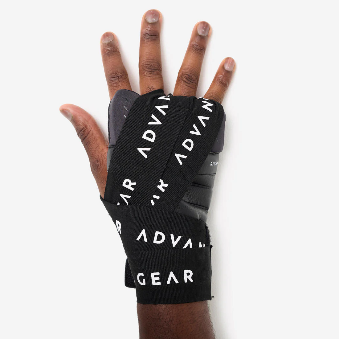 Guantes Interiores de boxeo negros 500 Ergo