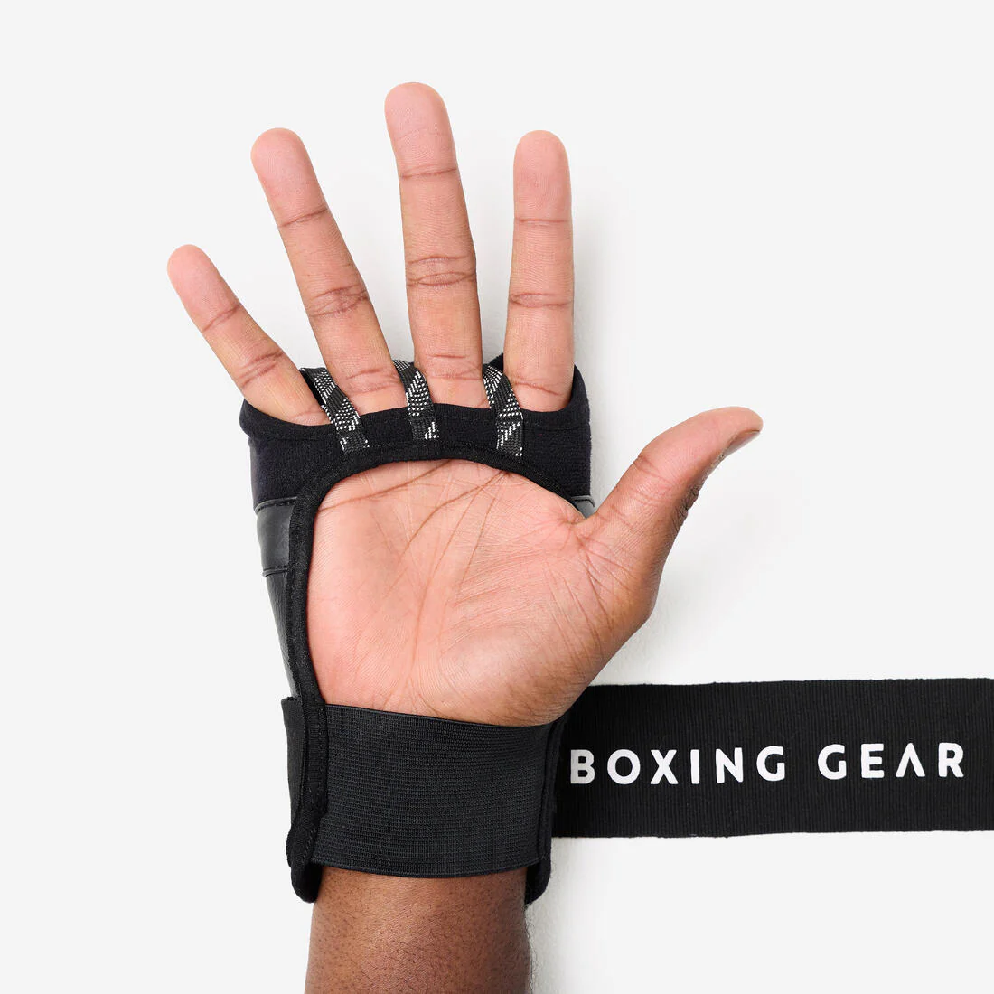 Guantes Interiores de boxeo negros 500 Ergo - Image 2