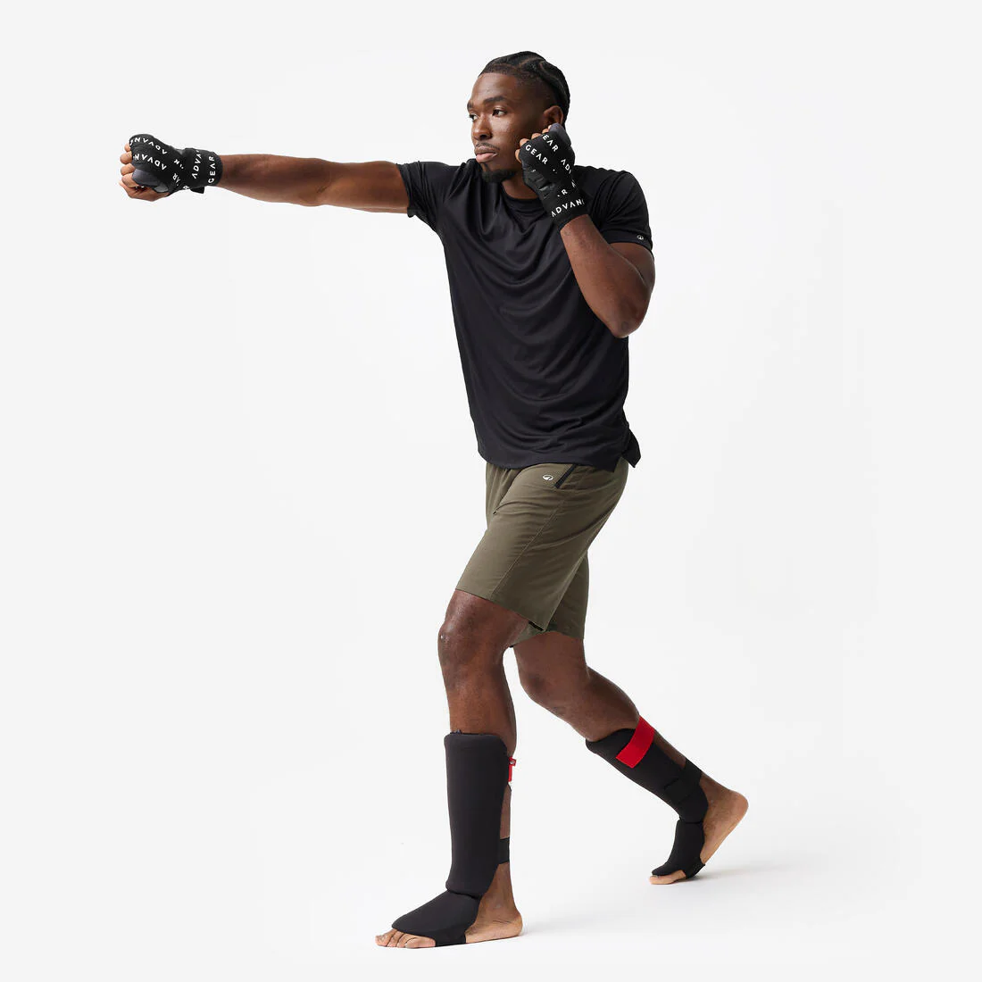 Guantes Interiores de boxeo negros 500 Ergo - Image 3