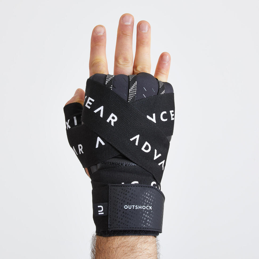 Guantes Interiores de boxeo negros 500 Ergo - Image 5