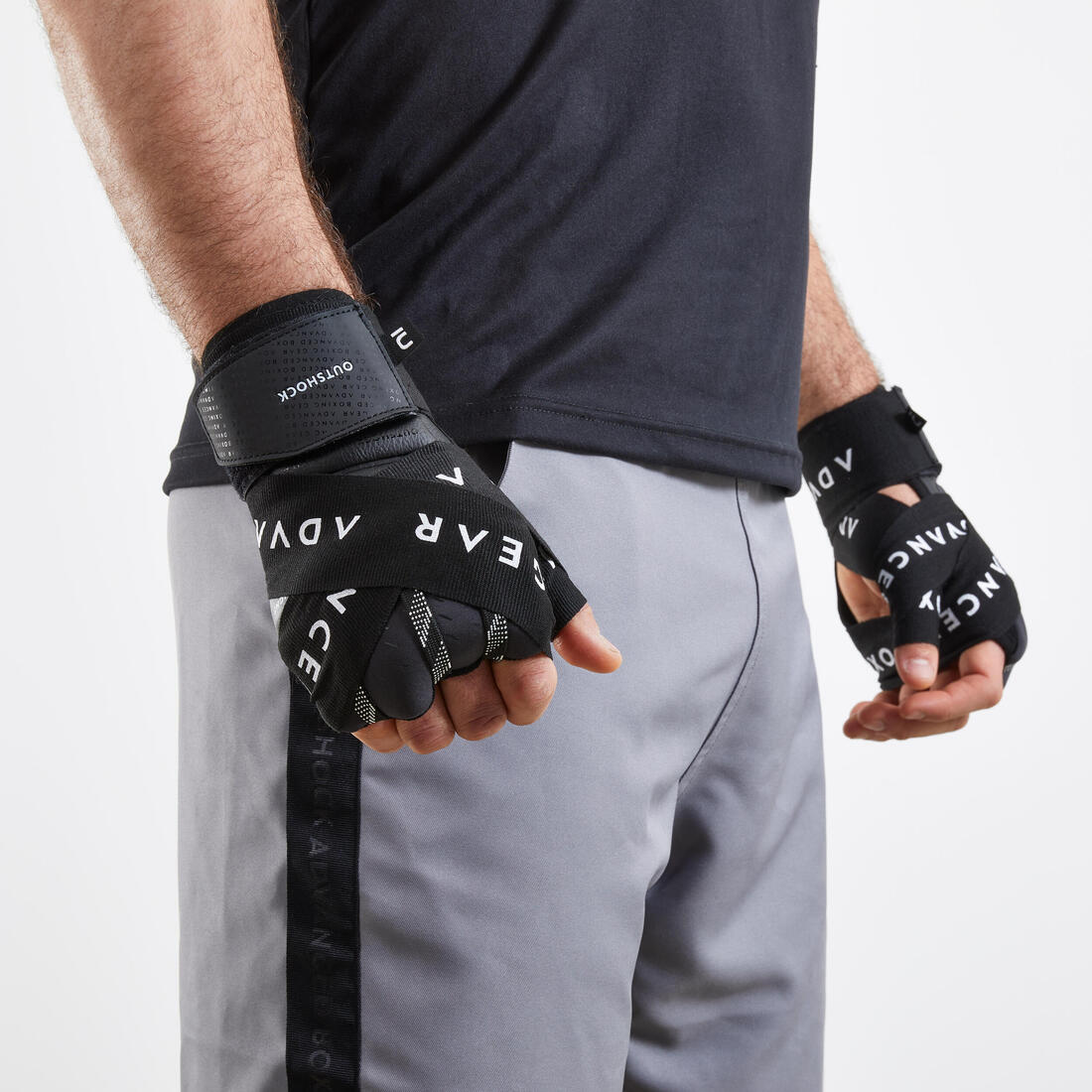 Guantes Interiores de boxeo negros 500 Ergo - Image 6