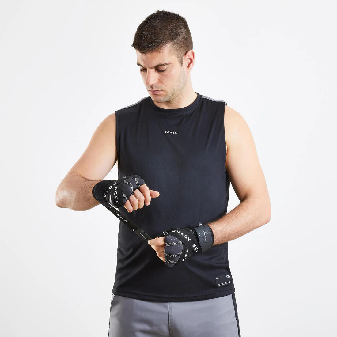 Guantes Interiores de boxeo negros 500 Ergo - Image 7