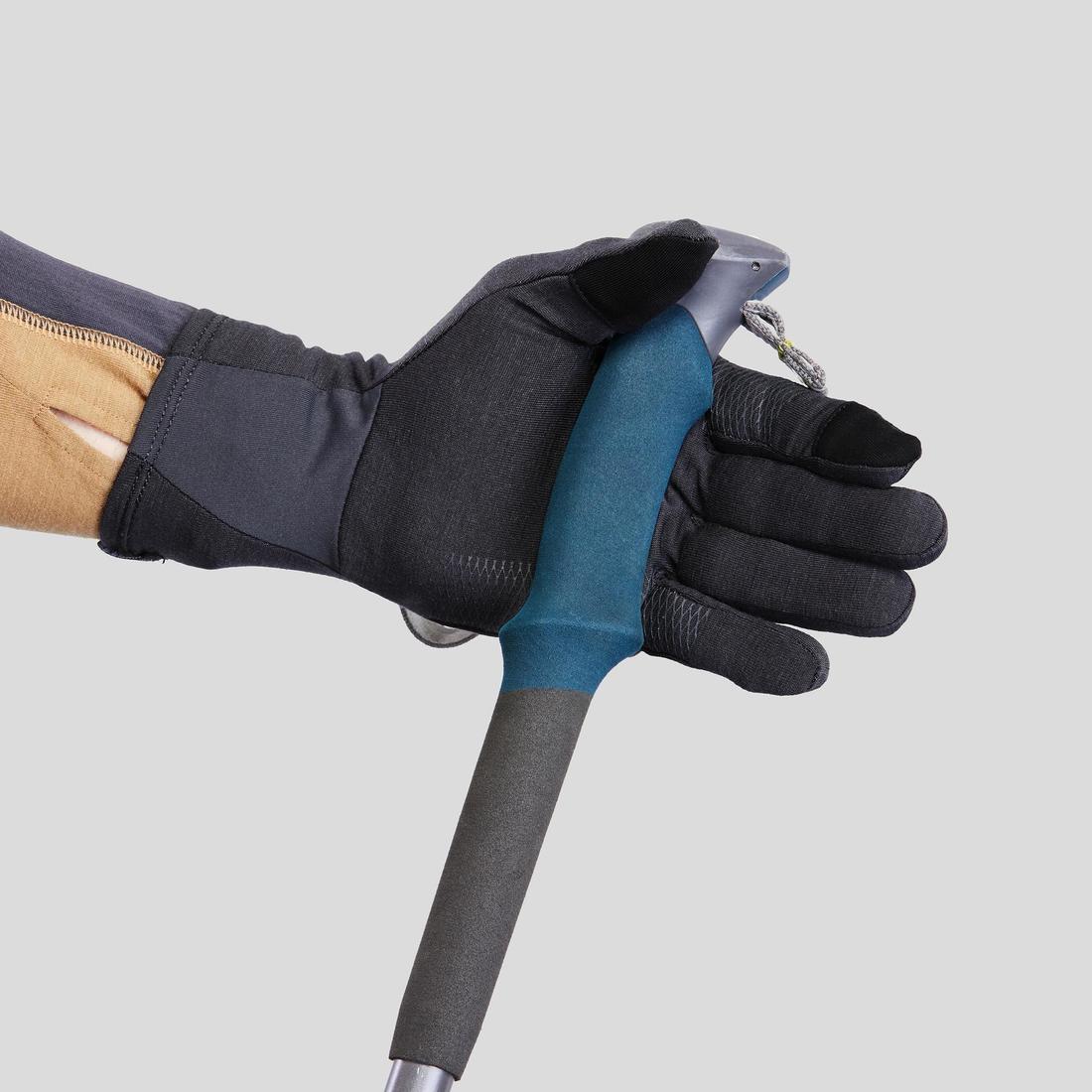 Guantes interiores de trekking en montaña de lana merina para adulto MT500 - Image 5