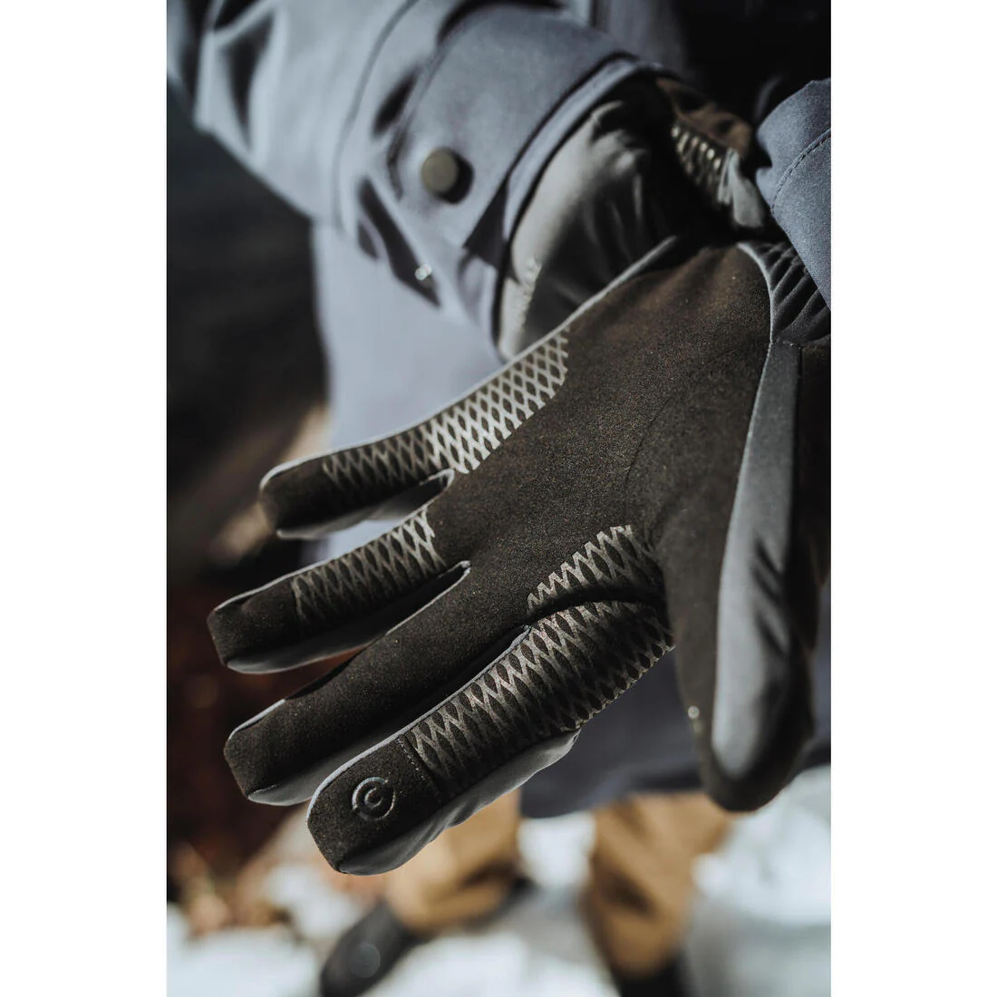 Guantes táctiles cortaviento de trekking adulto - MT900 gris - Image 13