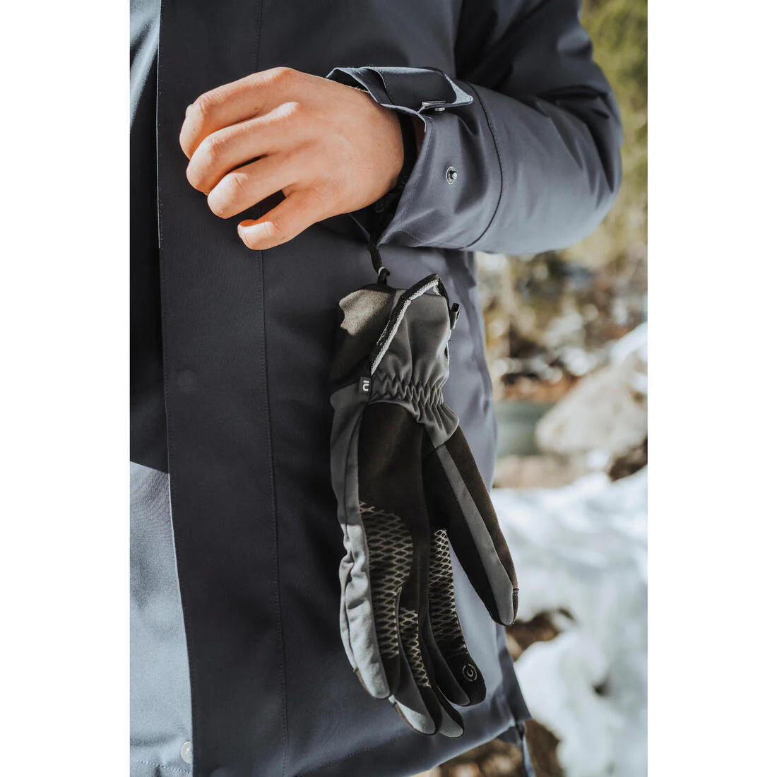 Guantes táctiles cortaviento de trekking adulto - MT900 gris - Image 16