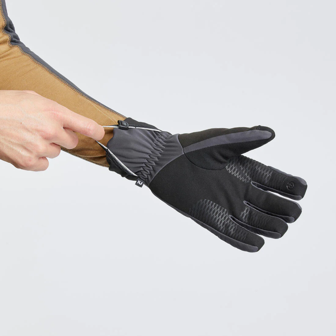 Guantes táctiles cortaviento de trekking adulto - MT900 gris - Image 5