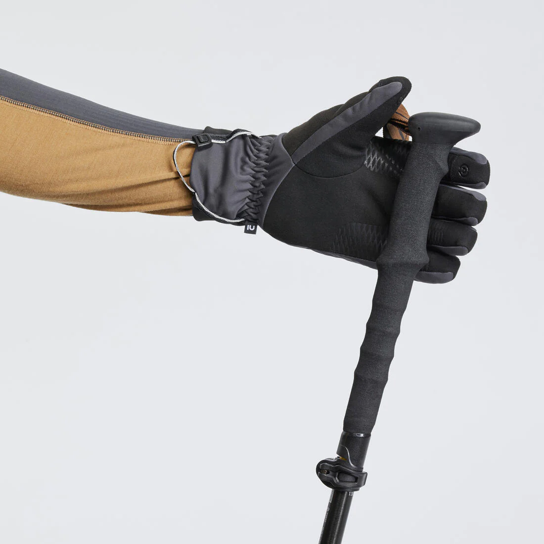 Guantes táctiles cortaviento de trekking adulto - MT900 gris - Image 7
