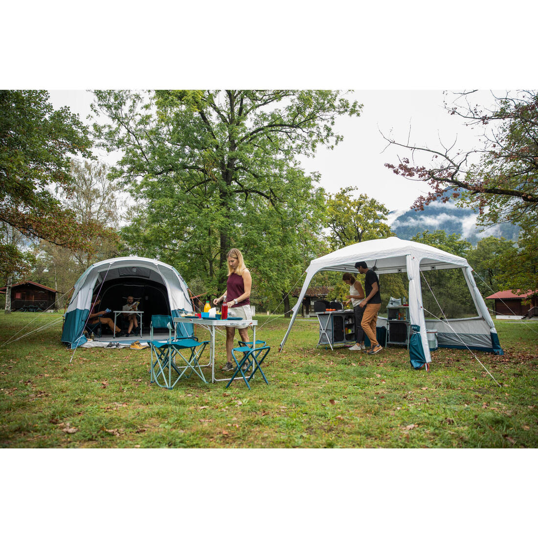 Habitáculo con varillas de camping - Arpenaz Base Fresh - 10 Personas - Image 13