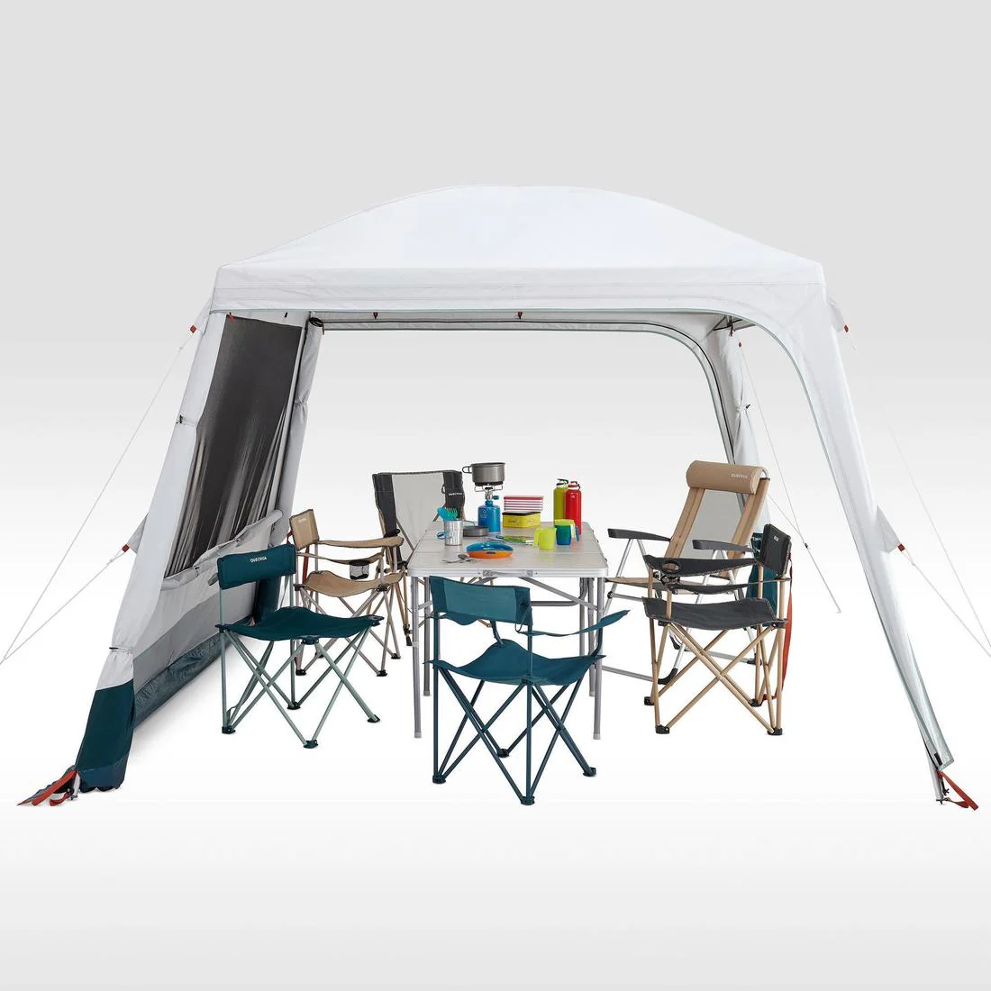 Habitáculo con varillas de camping - Arpenaz Base Fresh - 10 Personas - Image 8
