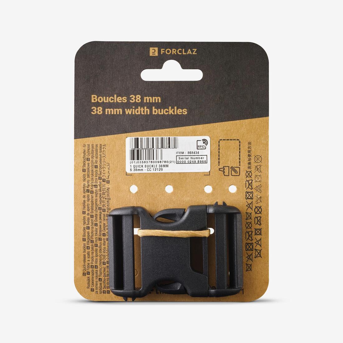 Hebilla de repuesto de mochila de trekking de 38 mm con doble pasador pin lock