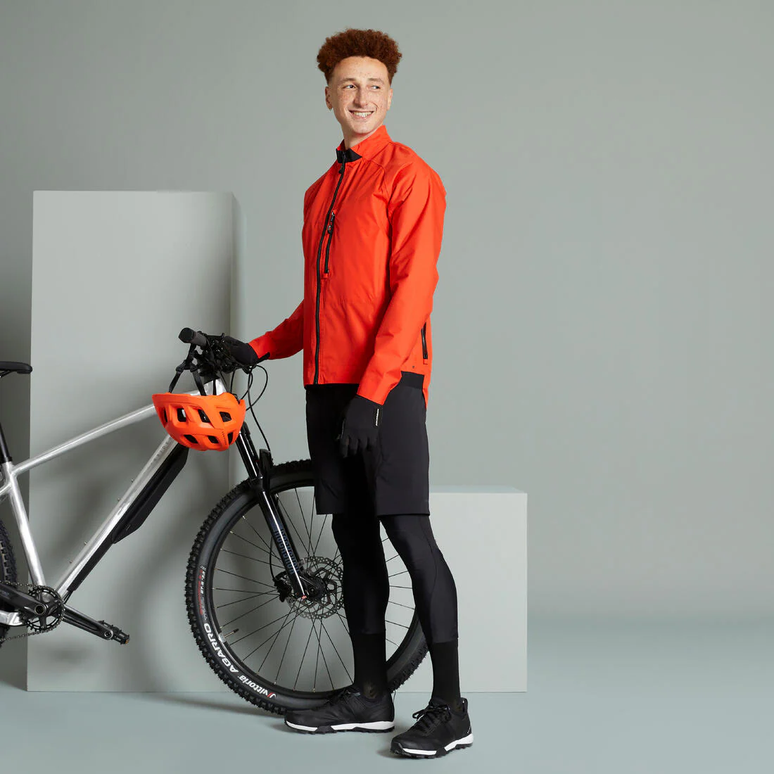 Impermeable Bici MTB Expl 500 Rojo - Image 10