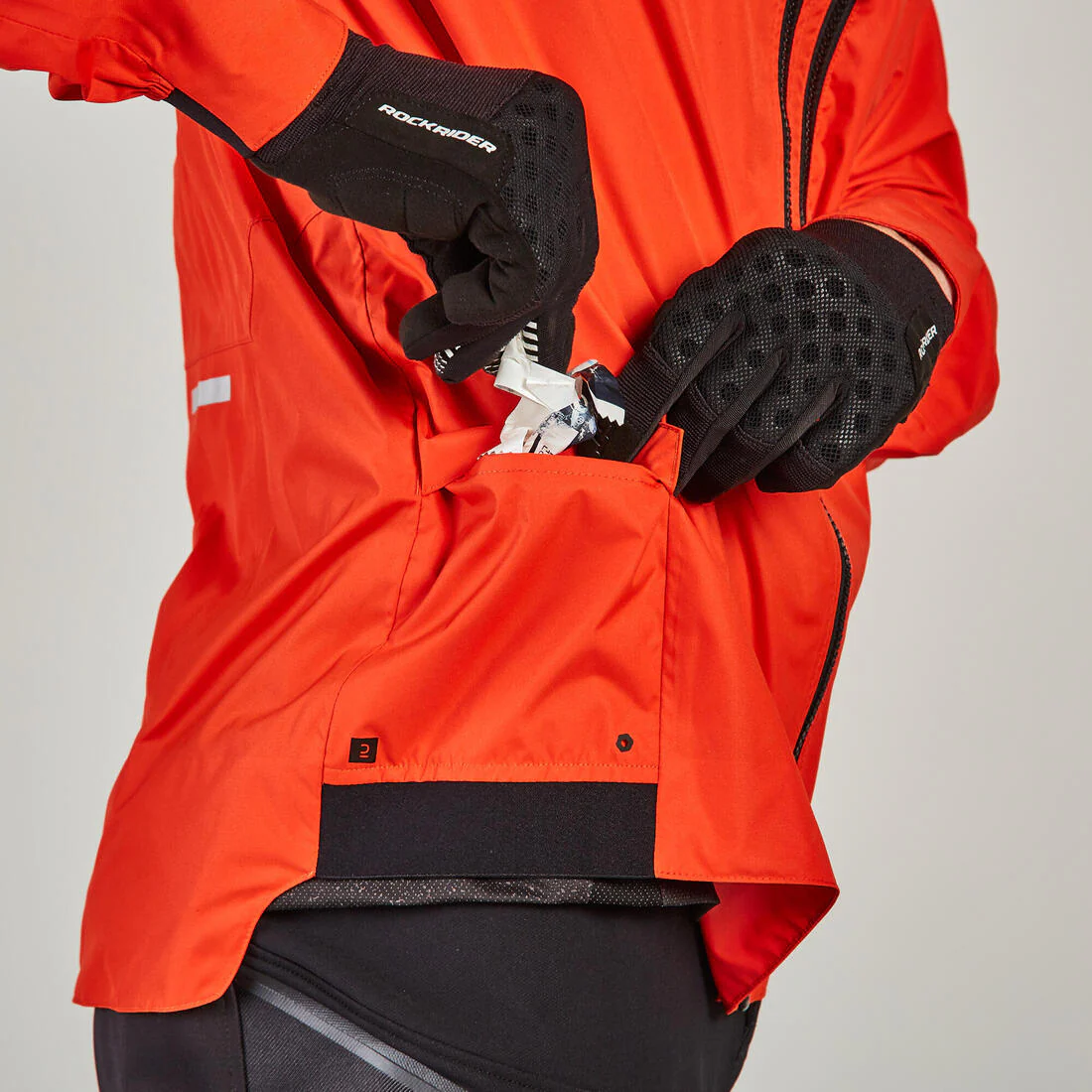 Impermeable Bici MTB Expl 500 Rojo - Image 6