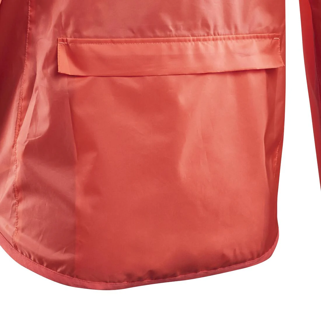 Impermeable ciclismo 100 mujer rojo coral - Image 3