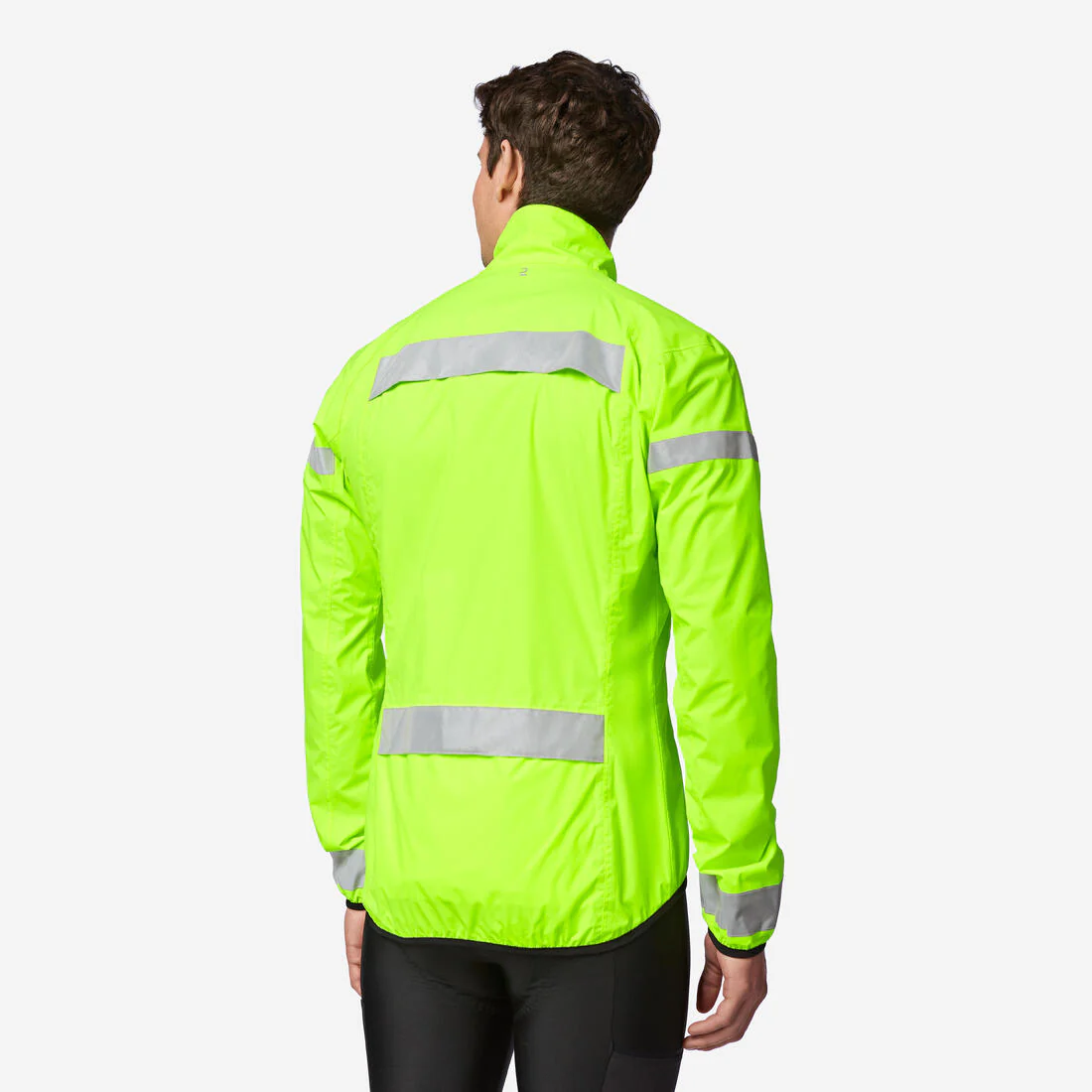 Impermeable Ciclismo Carretera Manga Larga Hombre RC120 Visible EN11353 - Image 3