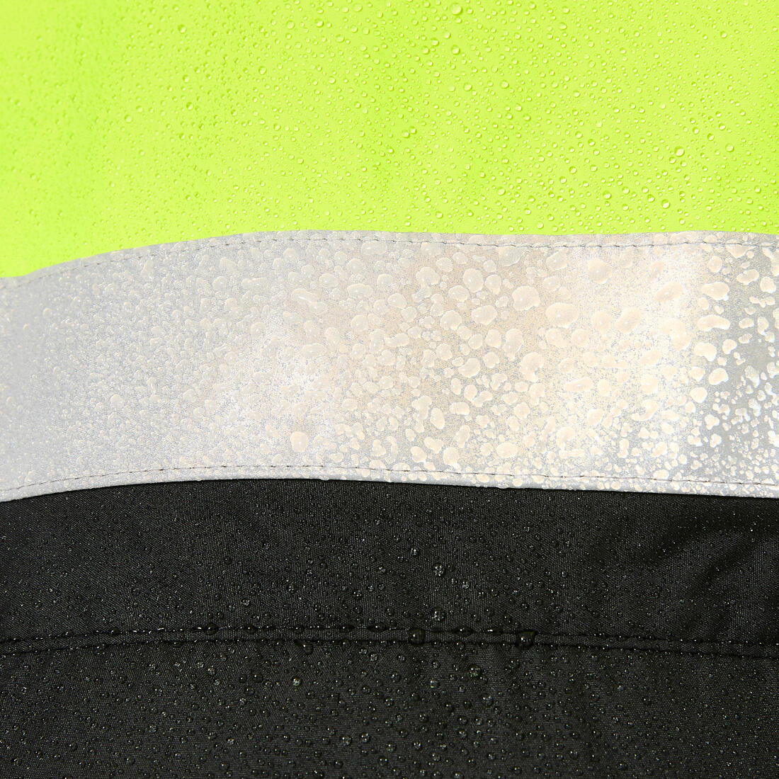 Impermeable poncho de ciclismo negro con amarillo fluorescente para niños - Image 10