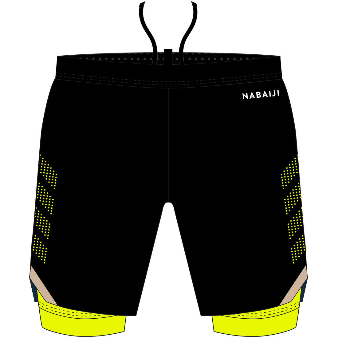 Jammer-Bermudas Natación 500 Fiti Hombre Negro-Amarillo - Image 18