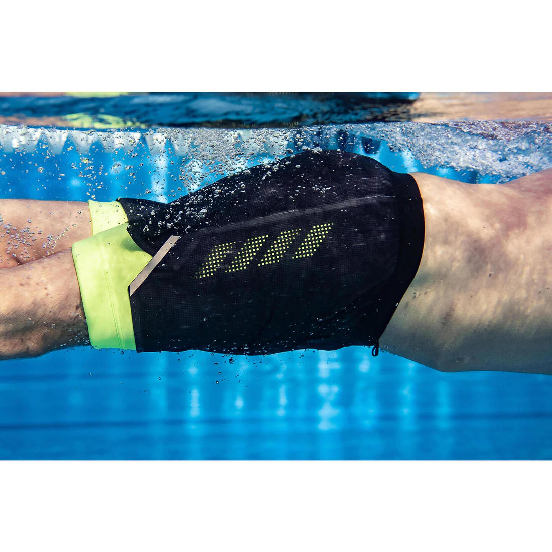 Jammer-Bermudas Natación 500 Fiti Hombre Negro-Amarillo - Image 24