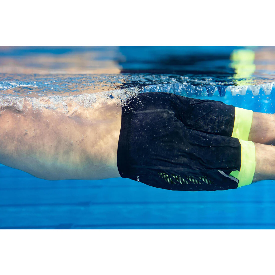 Jammer-Bermudas Natación 500 Fiti Hombre Negro-Amarillo - Image 25