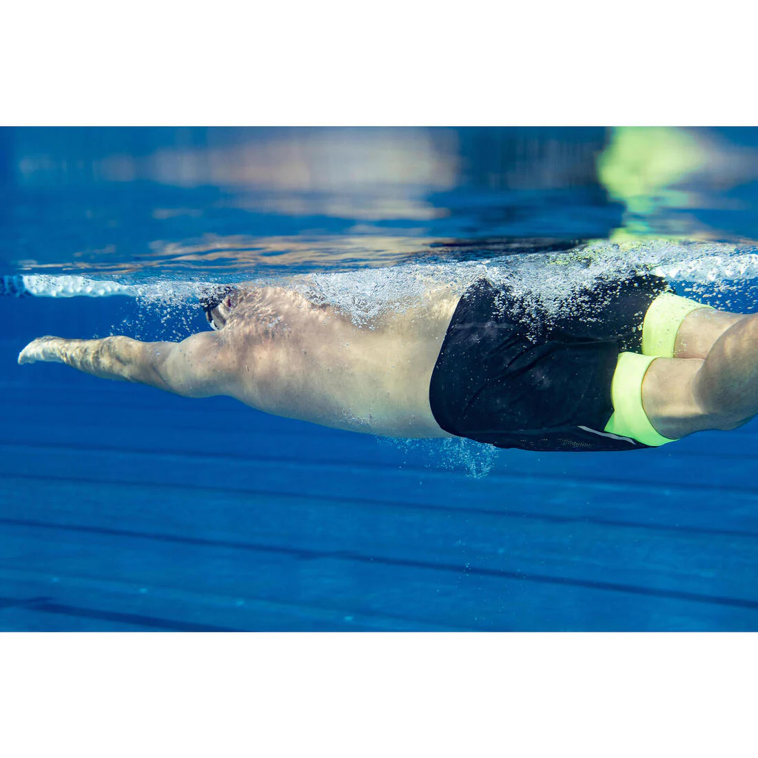 Jammer-Bermudas Natación 500 Fiti Hombre Negro-Amarillo - Image 26