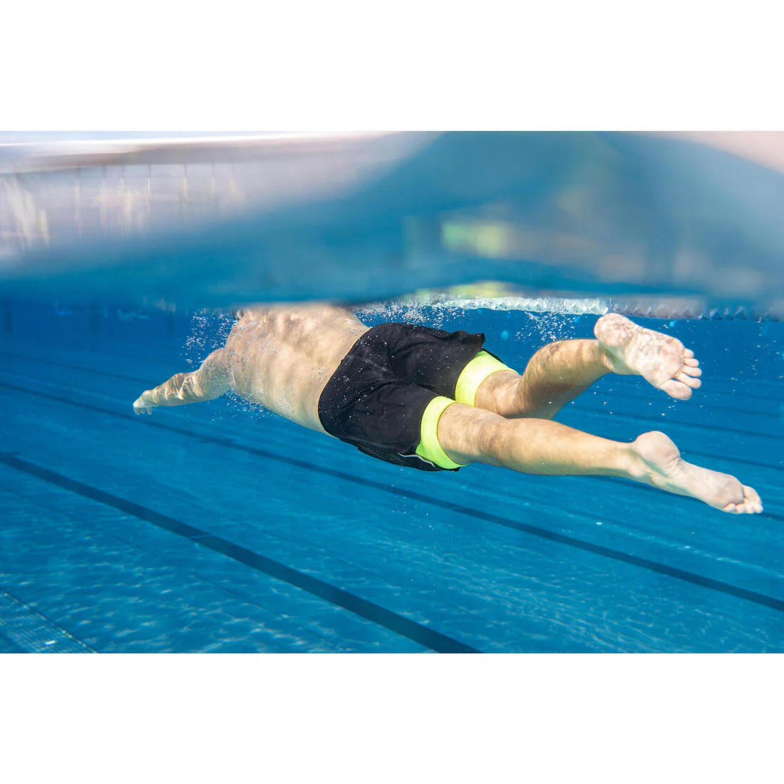 Jammer-Bermudas Natación 500 Fiti Hombre Negro-Amarillo - Image 27