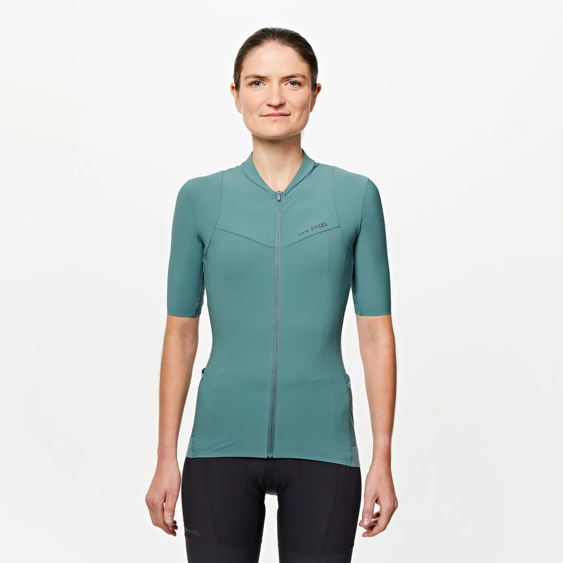 Jersey de ciclismo de carretera de manga corta cedro para mujer Endurance