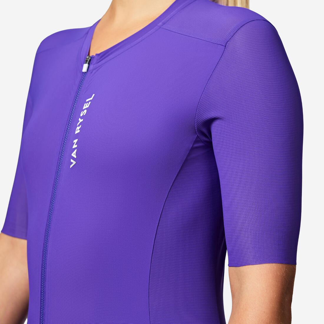 Jersey Ciclismo Carretera Racer 2 Unisex Lila Manga Corta Verano - Image 12