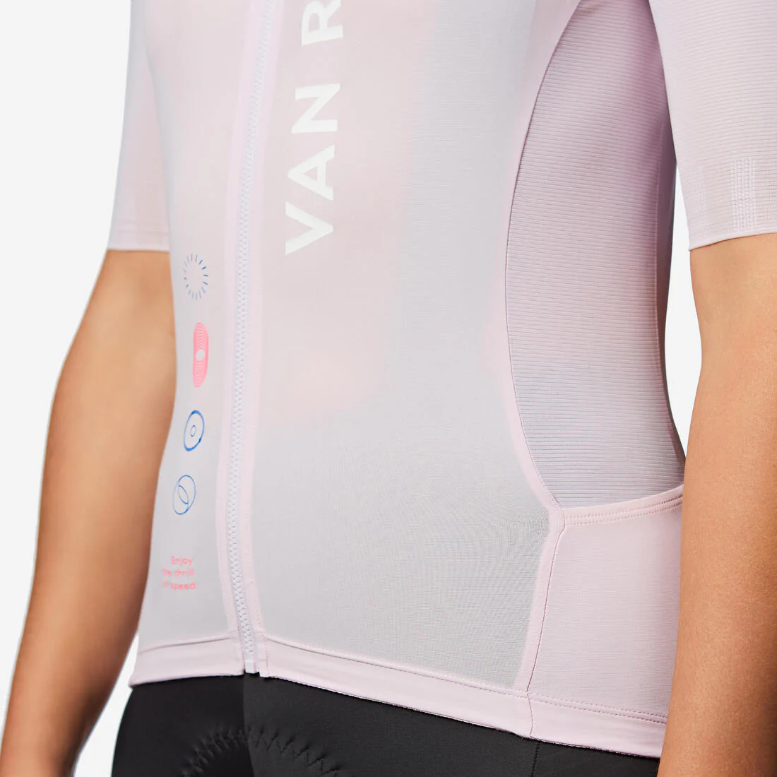 Jersey Ciclismo Carretera Racer 2 Unisex Lila Manga Corta Verano - Image 14