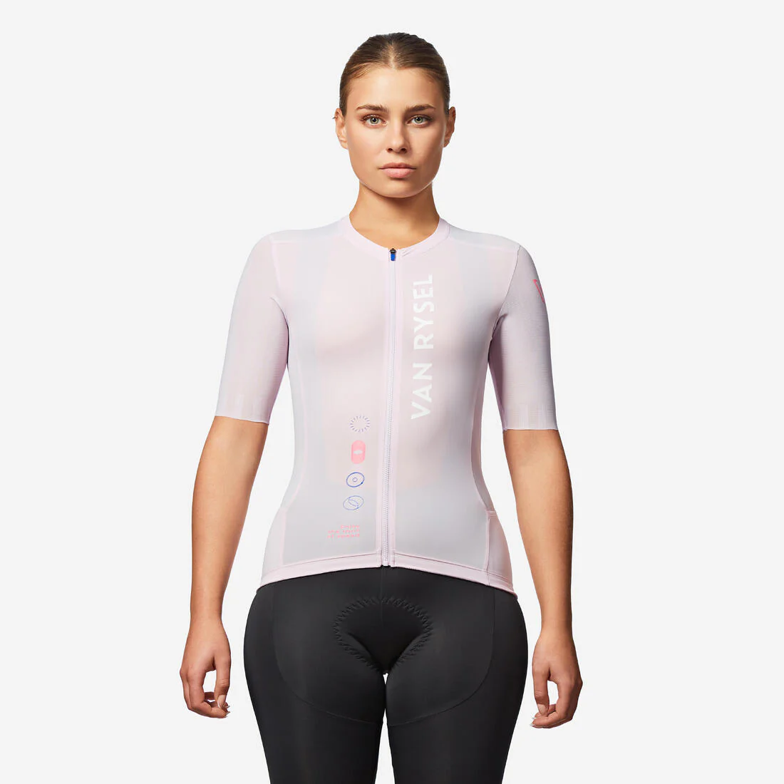 Jersey Ciclismo Carretera Racer 2 Unisex Lila Manga Corta Verano - Image 6