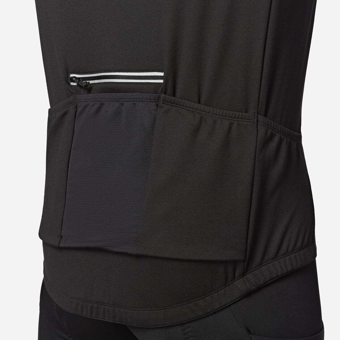 JERSEY CICLISMO EN CARRETERA PARA HOMBRE - MANGA LARGA - ENTRETIEMPO - RC100 NEGRO - Image 3