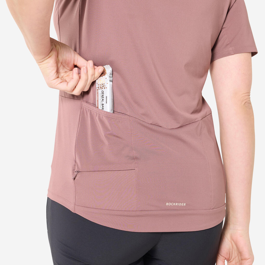 Jersey Ciclismo MTB Expl 500 Mujer Burdeos Manga Corta - Image 21