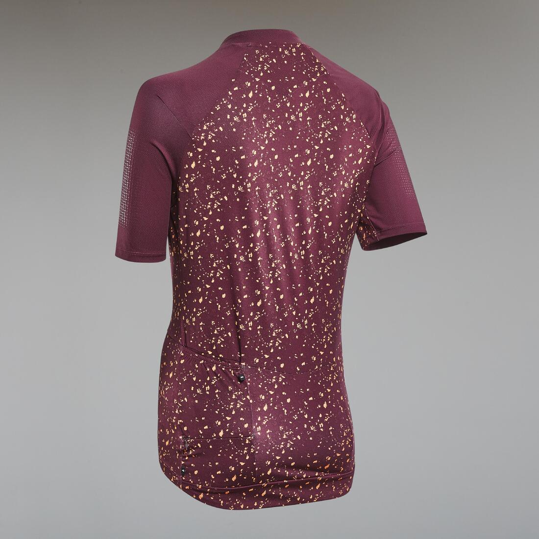 Jersey Ciclismo MTB Expl 500 Mujer Burdeos Manga Corta - Image 23