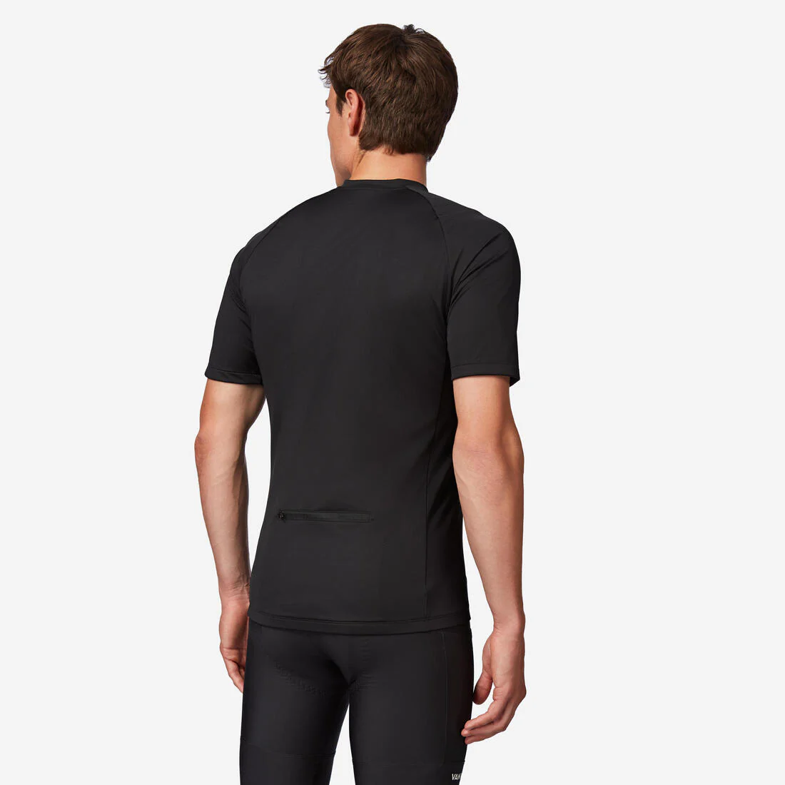 Jersey de Ciclismo Carretera Essential Hombre Negro Manga Corta Verano - Image 2