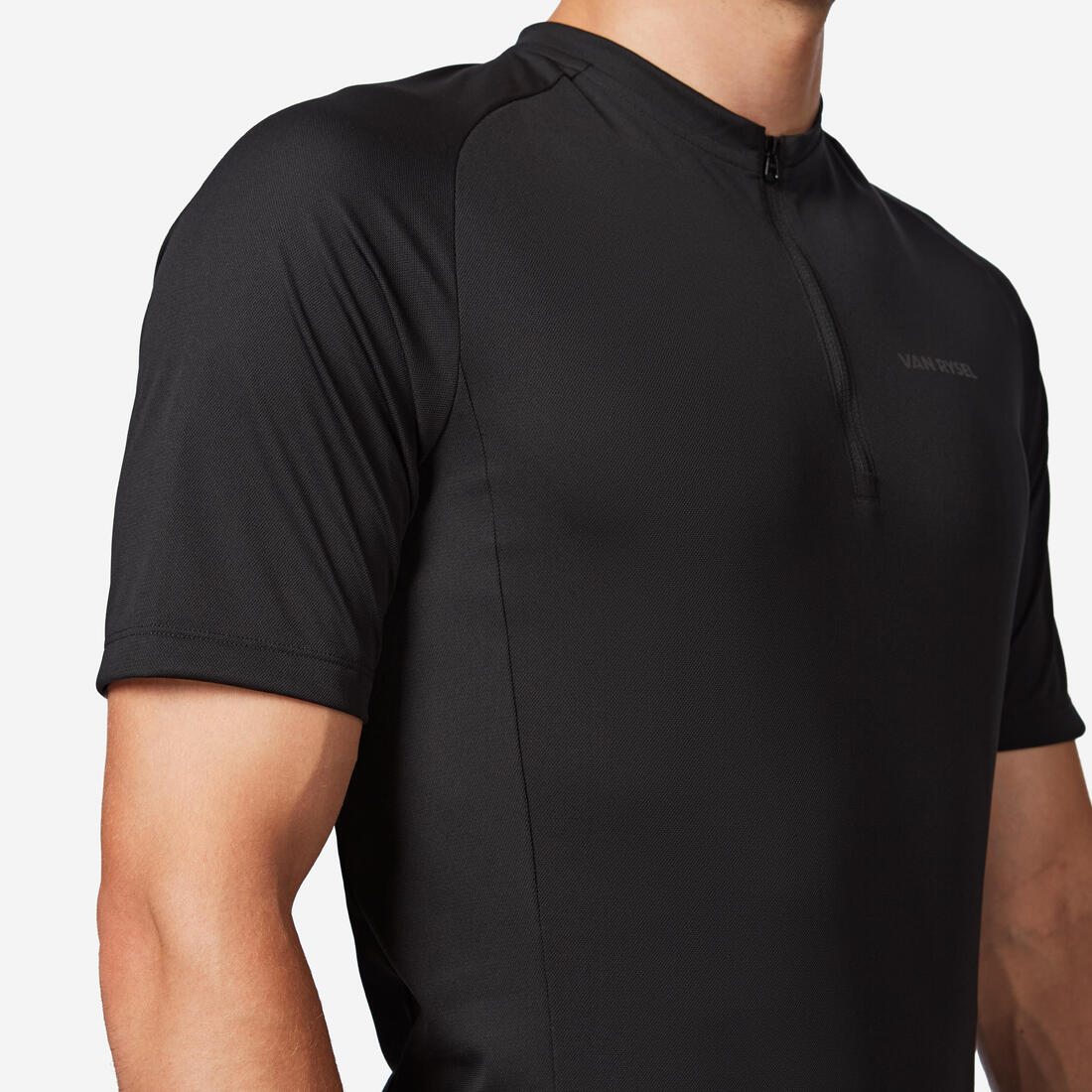 Jersey de Ciclismo Carretera Essential Hombre Negro Manga Corta Verano - Image 5