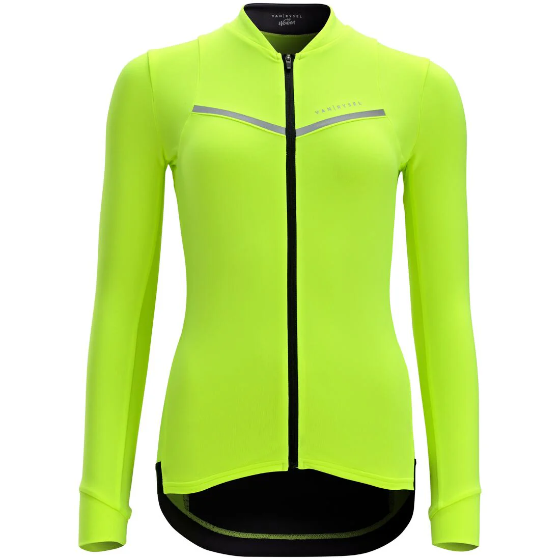 Jersey de Ciclismo Carretera RCR Mujer Amarillo Manga Larga - Image 2