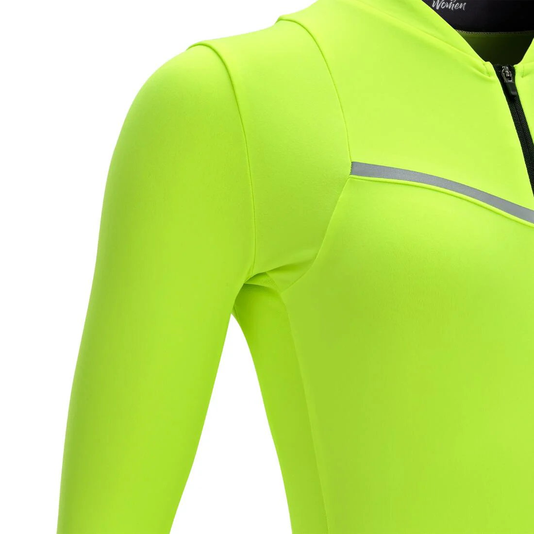 Jersey de Ciclismo Carretera RCR Mujer Amarillo Manga Larga - Image 5