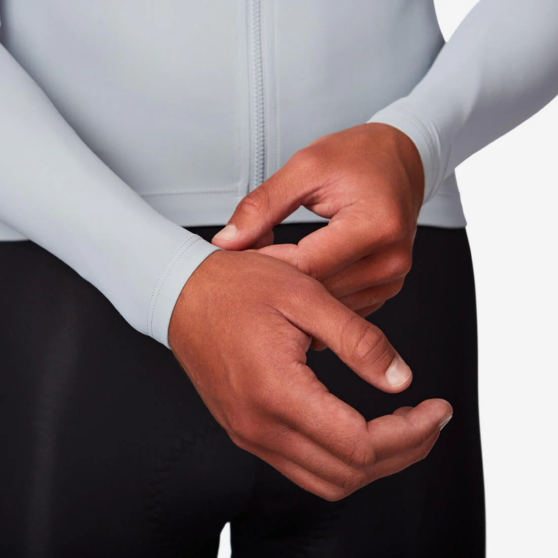 Jersey de ciclismo de carretera anti-UV de manga larga verde para hombre Racer - Image 13