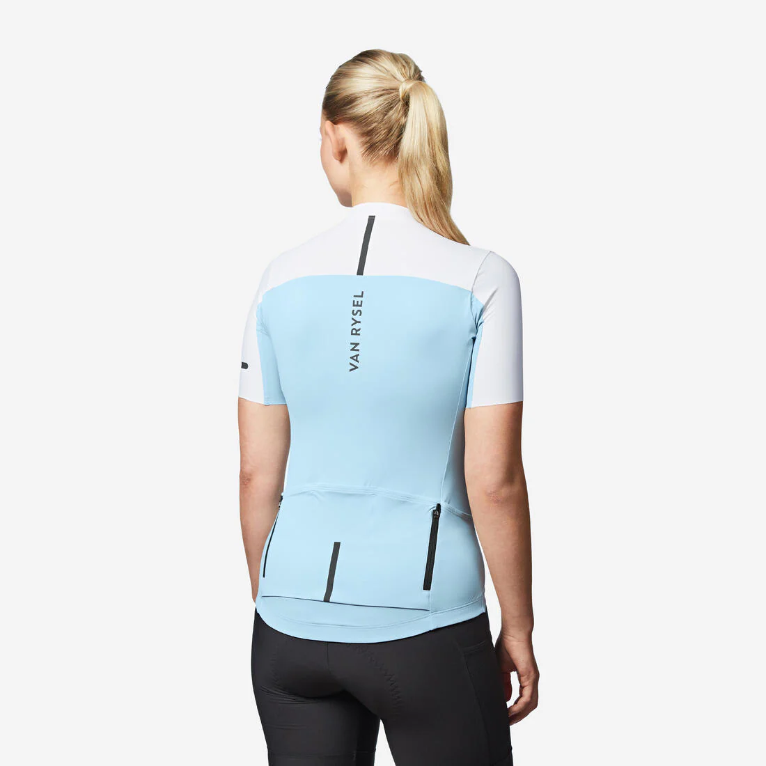 Jersey de ciclismo de carretera de manga corta azul para mujer Endurance 2 - Image 11