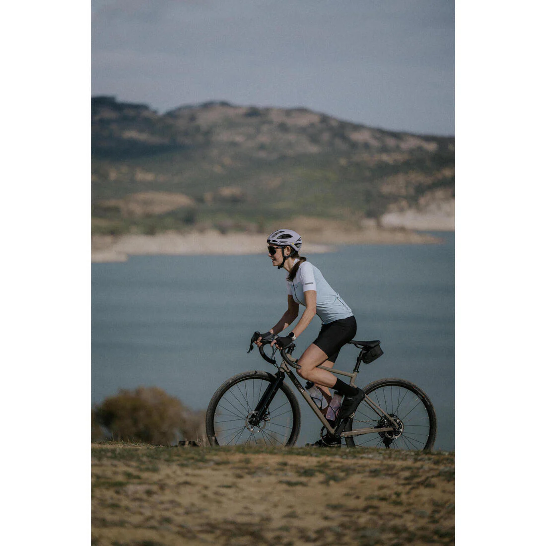 Jersey de ciclismo de carretera de manga corta azul para mujer Endurance 2 - Image 29