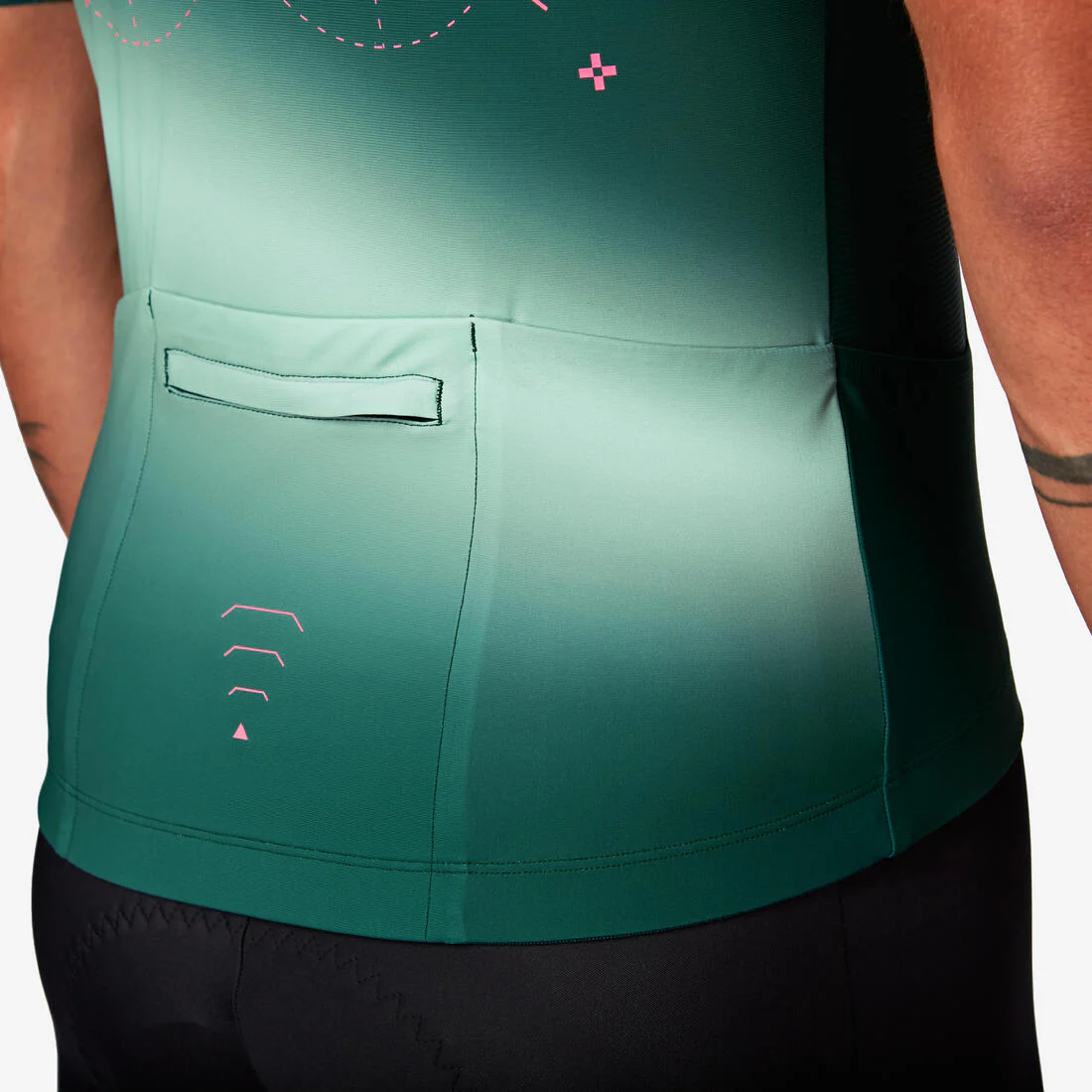 Jersey de ciclismo de carretera de manga corta violeta unisex Racer 2 - Image 10