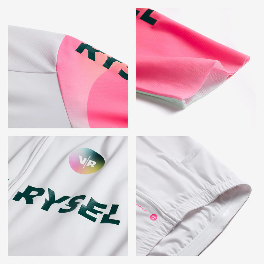 Jersey de ciclismo de carretera de manga corta violeta unisex Racer 2 - Image 17