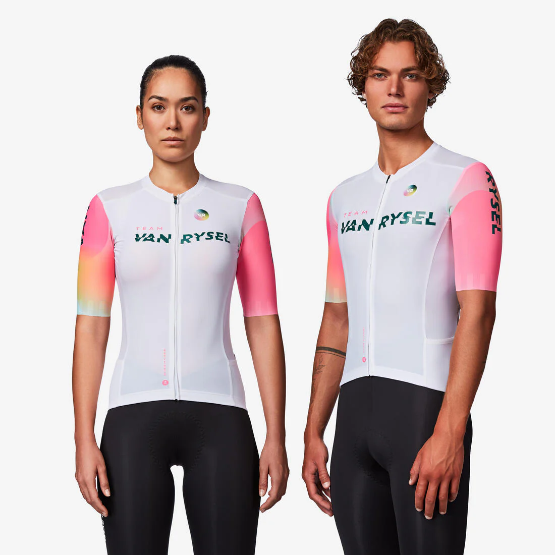 Jersey de ciclismo de carretera de manga corta violeta unisex Racer 2 - Image 2