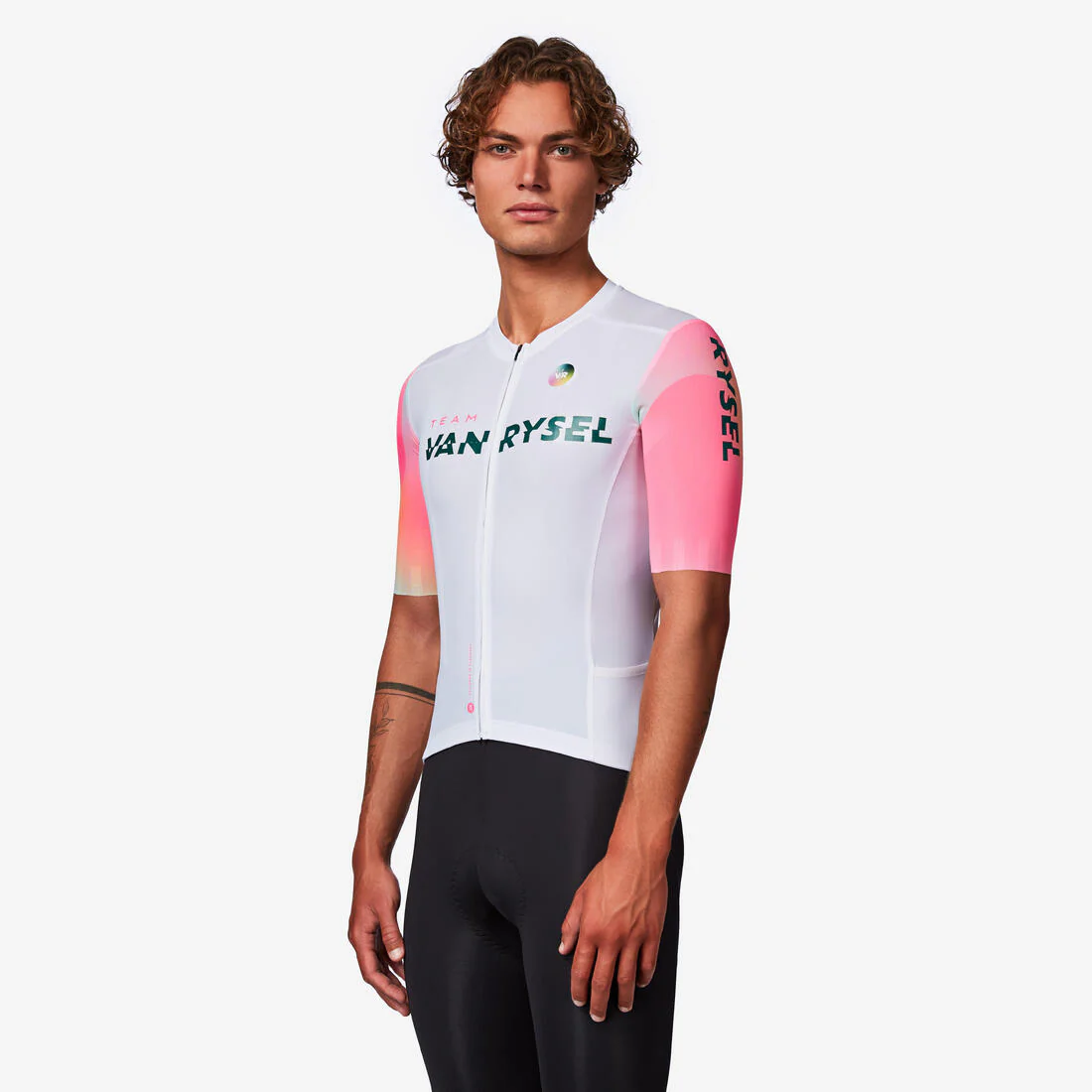 Jersey de ciclismo de carretera de manga corta violeta unisex Racer 2 - Image 20