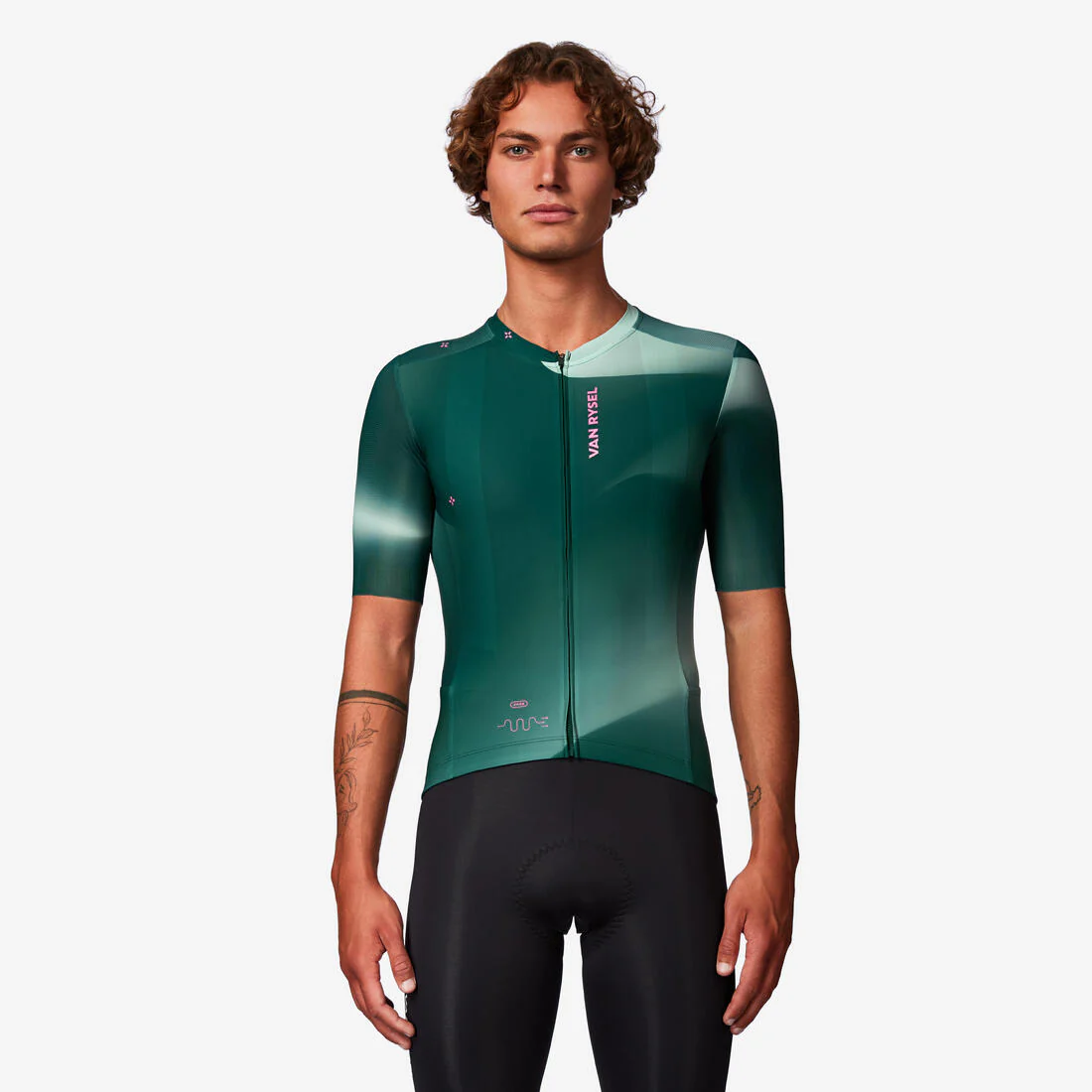 Jersey de ciclismo de carretera de manga corta violeta unisex Racer 2 - Image 4