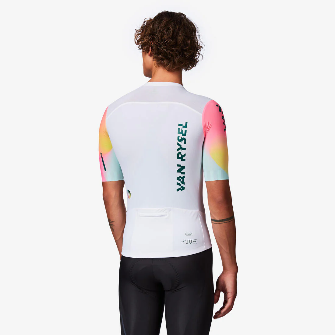 Jersey de ciclismo de carretera de manga corta violeta unisex Racer 2 - Image 7