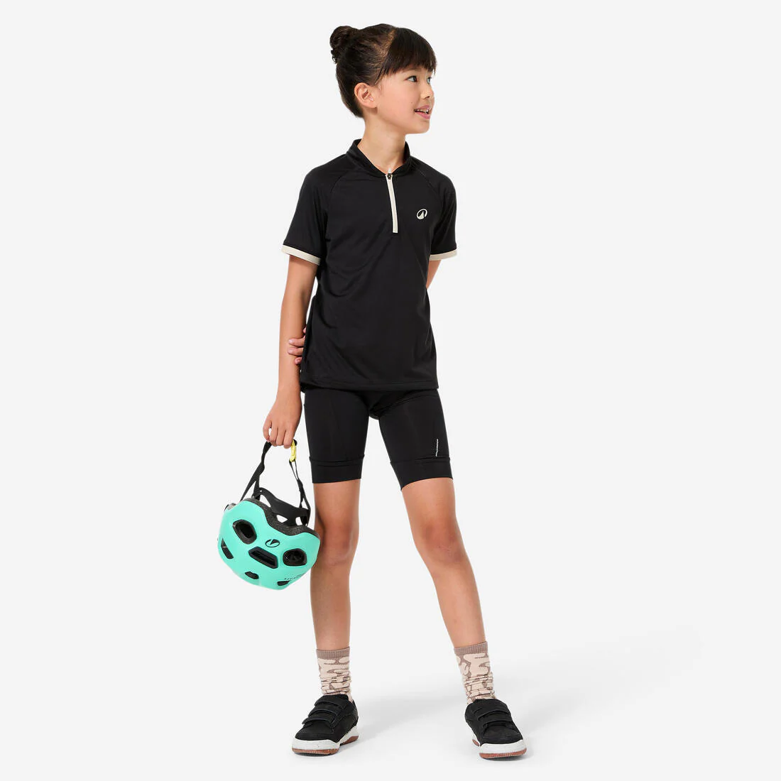 Jersey de ciclismo de manga corta beige para niños de 7 a 11 años 500 - Image 23
